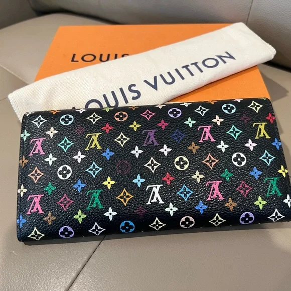 Louis Vuitton▪️RARE Multicolor full size Continental Sarah wallet - Picture 12 of 12